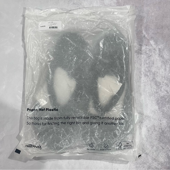 Allbirds Natural Black Sugar Zeffer Flip Flop Women Size 13 NWT - Picture 6 of 6